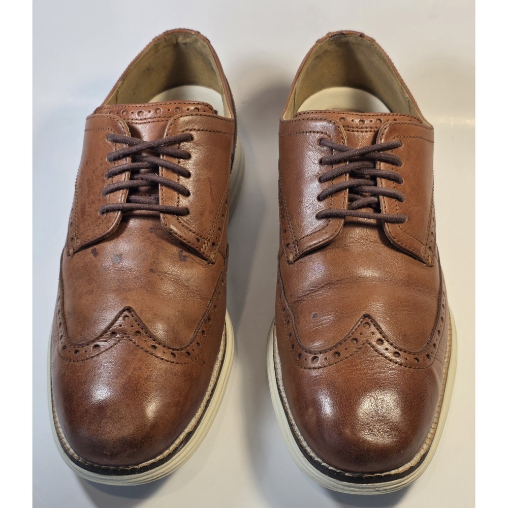Cole Haan OriginalGrand Wingtip Oxford C26471 Mens 9M Brown Casual Leather Shoes - Picture 3 of 11
